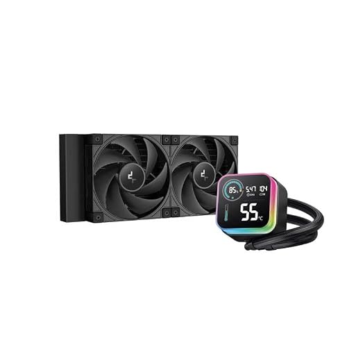 DEEPCOOL 水冷CPUクーラー 120mmファンx2 [LGA1851/1… | cpuクーラー