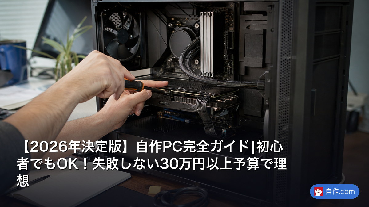 2026年決定版」自作PC完全ガイド ― 初心者でも失敗しない30万円以上