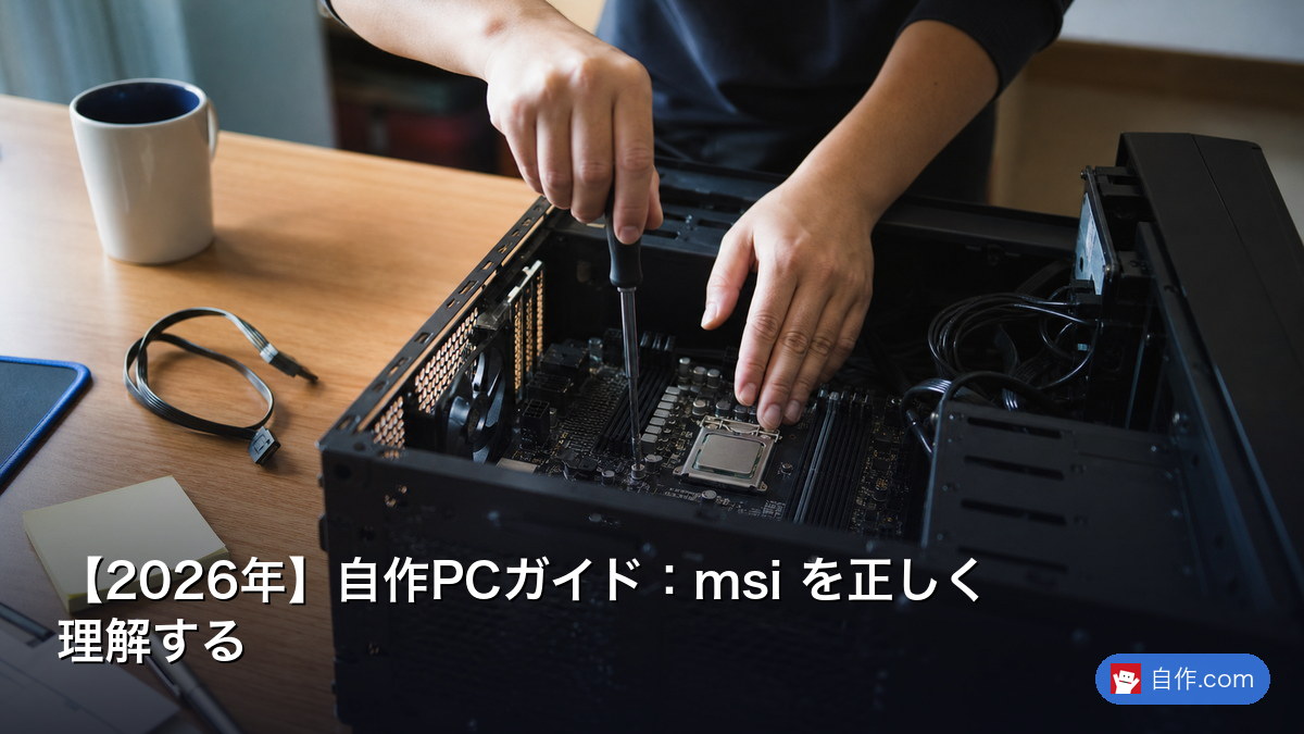 2026年】自作PCガイド：msi を正しく理解する | 自作PC関連記事 - 自作.com