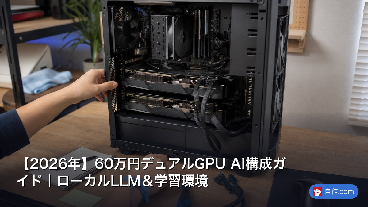 2026年】1.2M円クアッドGPU AI構成｜ローカルLLM学習対応 | 自作PC関連 