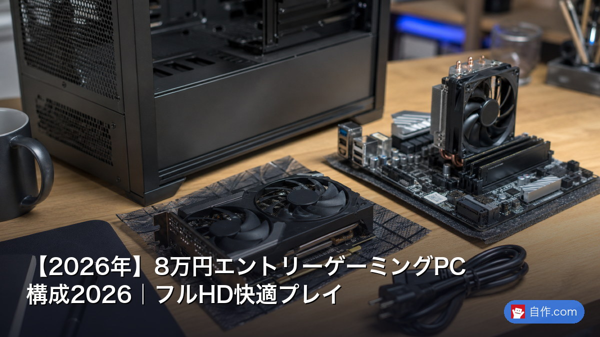 2026年】8万円エントリーゲーミングPC構成2026｜フルHD快適プレイ