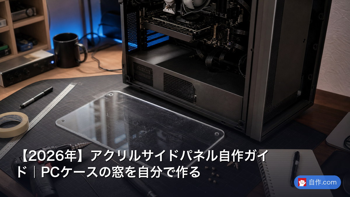2026年】アクリルサイドパネル自作ガイド｜PCケースの窓を自分で作る 