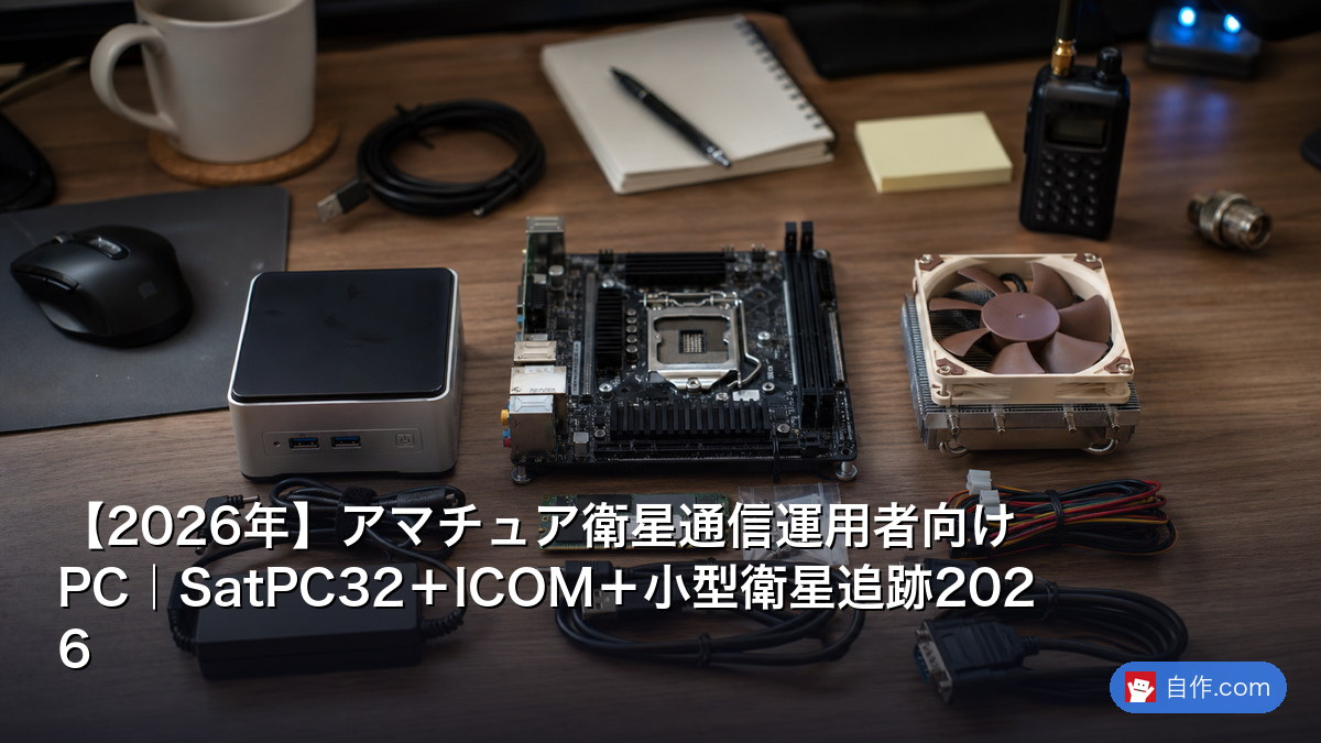【2026年】アマチュア衛星通信運用者向けPC｜SatPC32＋ICOM＋小型衛星追跡2026 | 自作PC関連記事 - 自作.com
