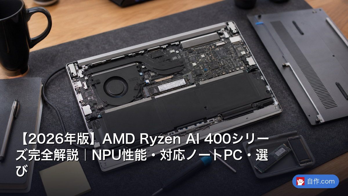 2026年版】AMD Ryzen AI 400シリーズ完全解説｜NPU性能・対応ノートPC