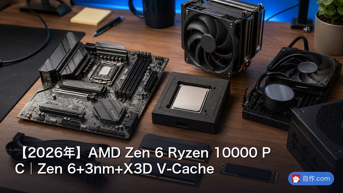2026年】AMD Zen 6 Ryzen 10000 PC｜Zen 6+3nm+X3D V-Cache | 自作PC