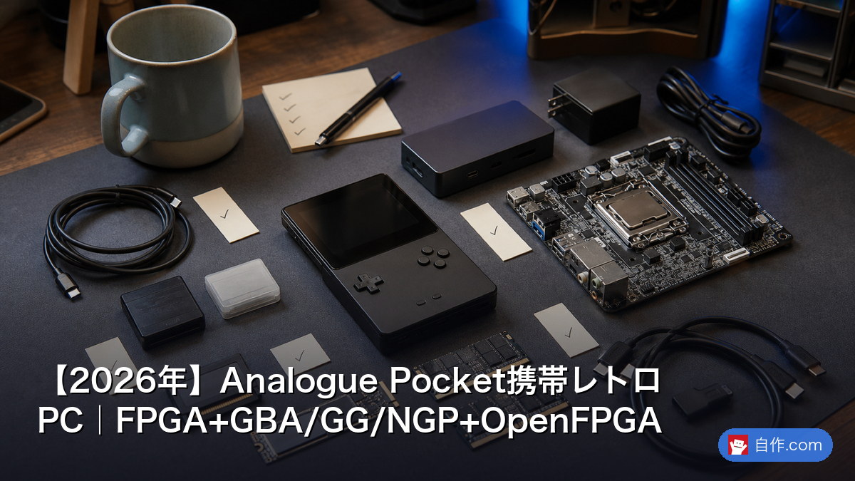 2026年】Analogue Pocket携帯レトロPC｜FPGA+GBA/GG/NGP+OpenFPGA