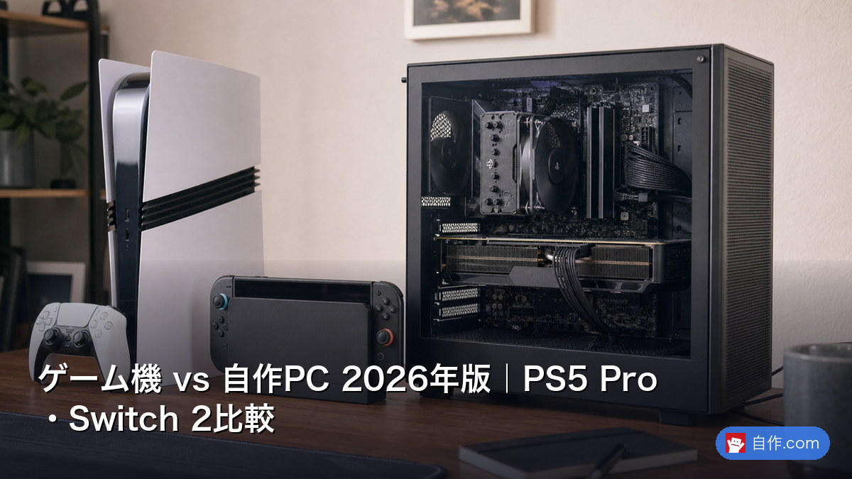 ゲーム機 vs 自作PC 2026年版｜PS5 Pro・Switch 2比較 | 自作PC関連 