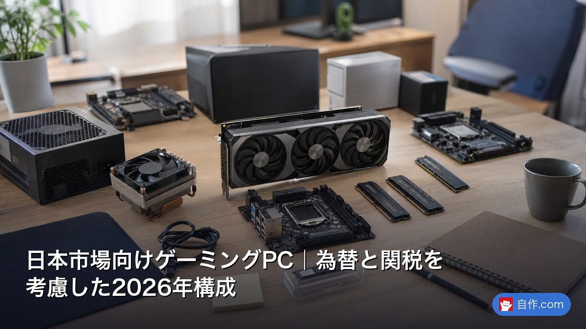 日本市場向けゲーミングPC｜為替と関税を考慮した2026年構成 | 自作PC関連記事 - 自作.com