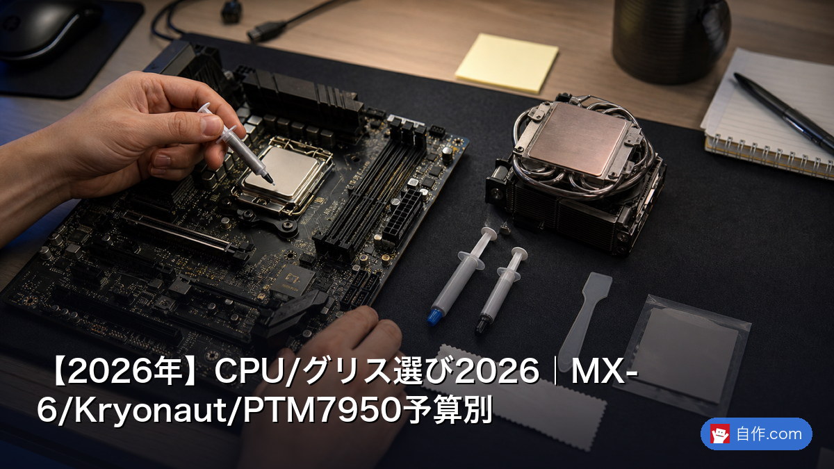 2026年】CPU/グリス選び2026｜MX-6/Kryonaut/PTM7950予算別 | 自作PC
