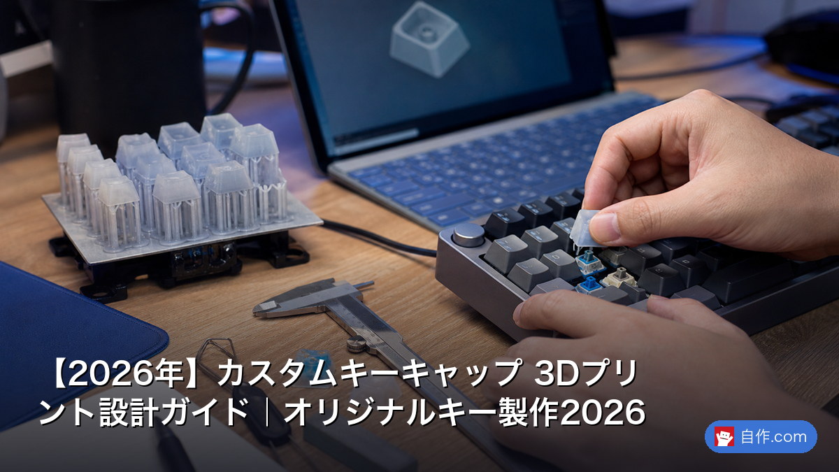 2026年】カスタムキーキャップ 3Dプリント設計ガイド｜オリジナルキー