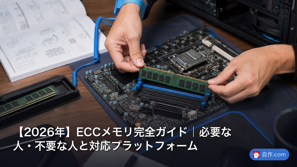 メモリ 64GBセット(8GBx8枚) サーバー向けECC付きでAIに最適