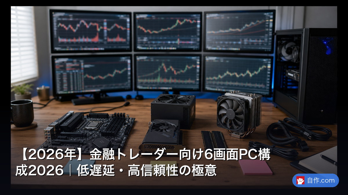 2026年】金融トレーダー向け6画面PC構成2026｜低遅延・高信頼性の極意