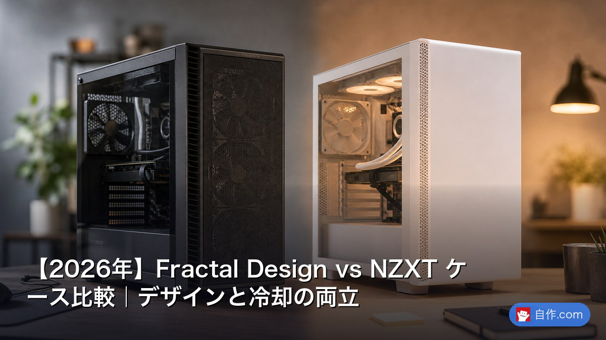 2026年】Fractal Design vs NZXT ケース比較｜デザインと冷却の両立