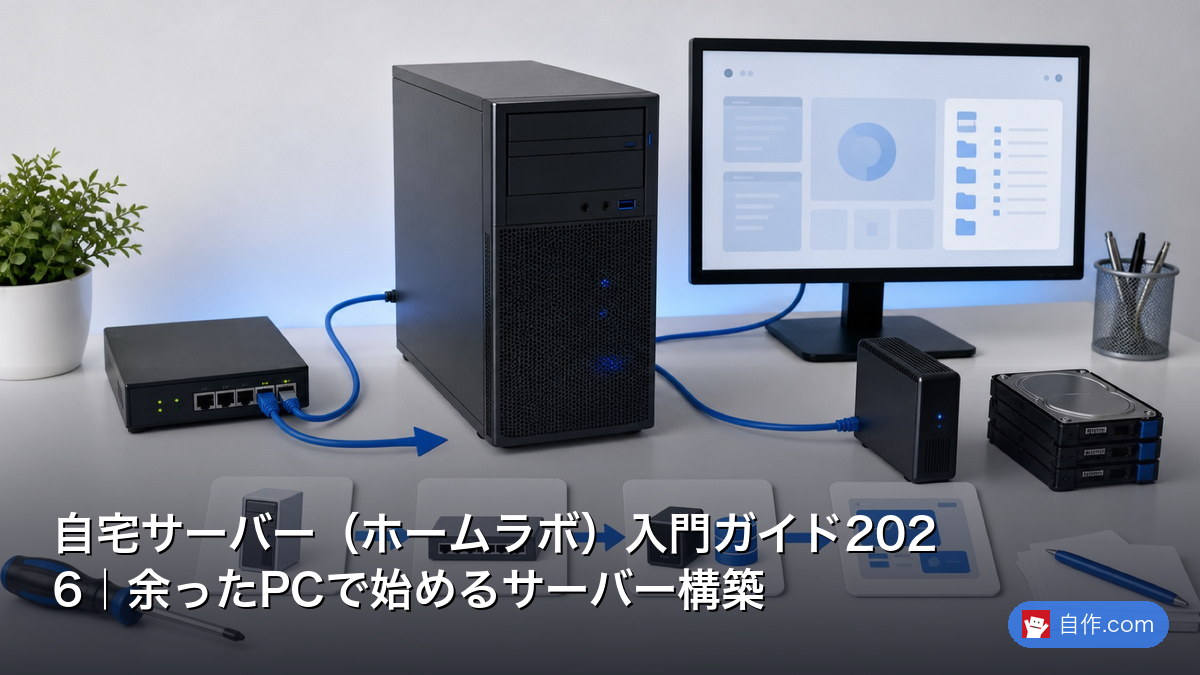 2026年版】ホームサーバー自作入門｜構築・OS選定・運用まで完全ガイド