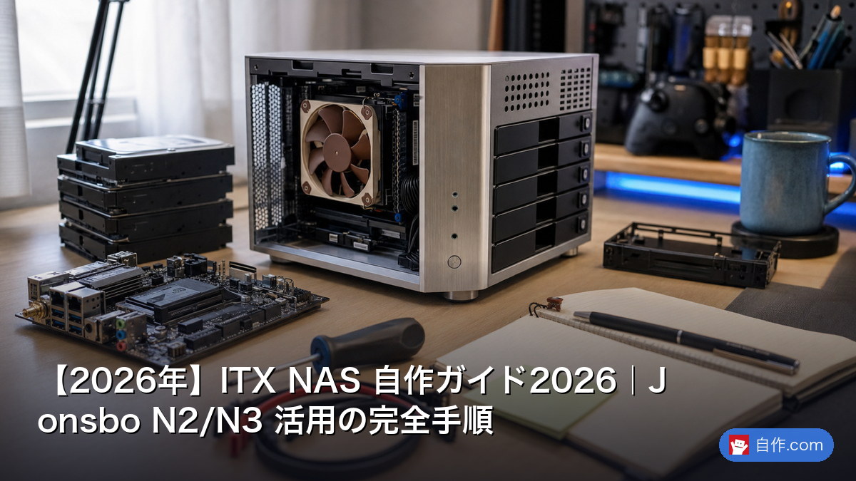 2026年】Intel N100 ミニサーバー構築ガイド｜10W省電力で24時間稼働