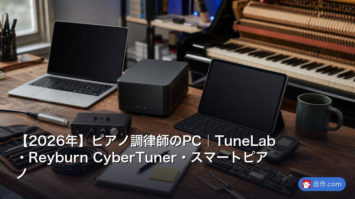 【2026年】ピアノ調律師のPC｜TuneLab・Reyburn CyberTuner・スマートピアノケア | 自作PC関連記事 - 自作.com