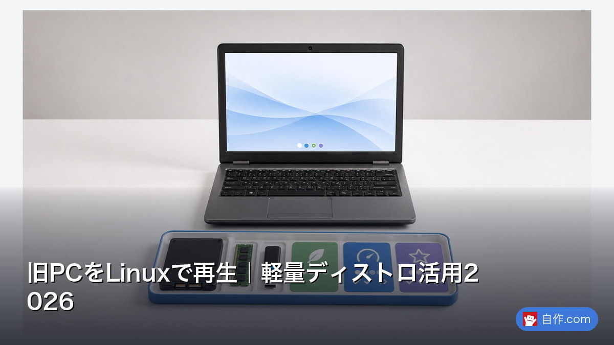 旧PCをLinuxで再生｜軽量ディストロ活用2026 | 自作PC関連記事 - 自作.com