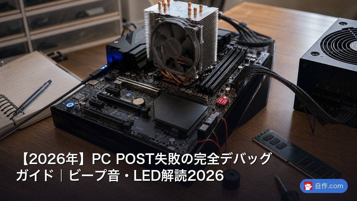 2026年】PC POST失敗の完全デバッグガイド｜ビープ音・LED解読2026