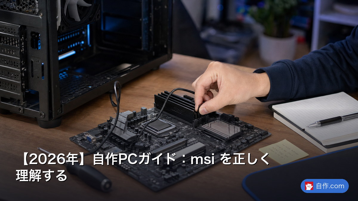 2026年】自作PCガイド：msi を正しく理解する | 自作PC関連記事 - 自作.com