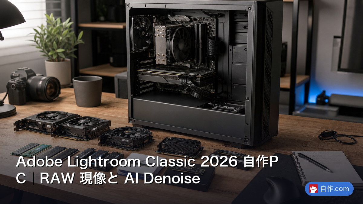 Adobe Lightroom Classic 2026 自作PC｜RAW 現像と AI Denoise | 自作