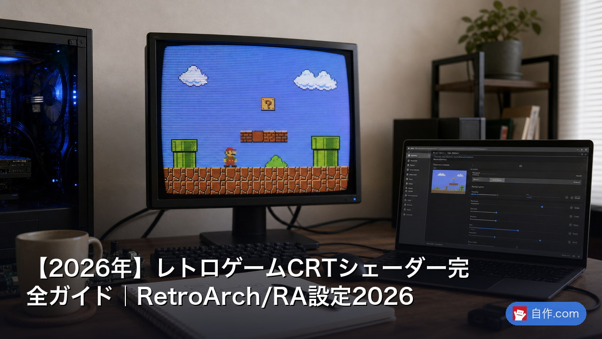 2026年】レトロゲーム スキャンライン設定ガイド｜CRT風表示の再現