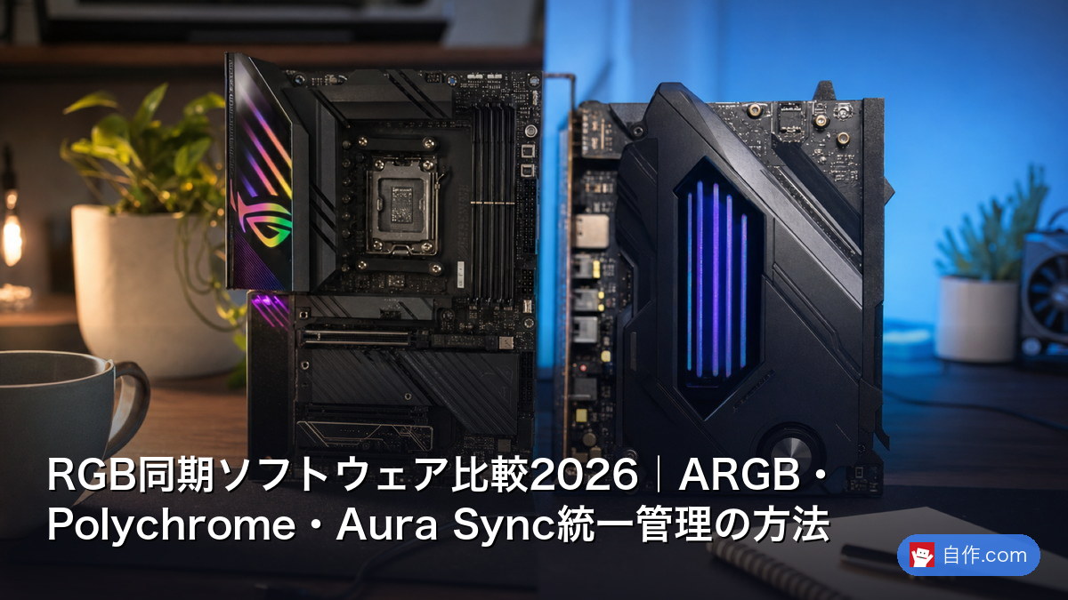 RGB同期ソフトウェア比較2026｜ARGB・Polychrome・Aura Sync統一管理の方法 | 自作PC関連記事 - 自作.com