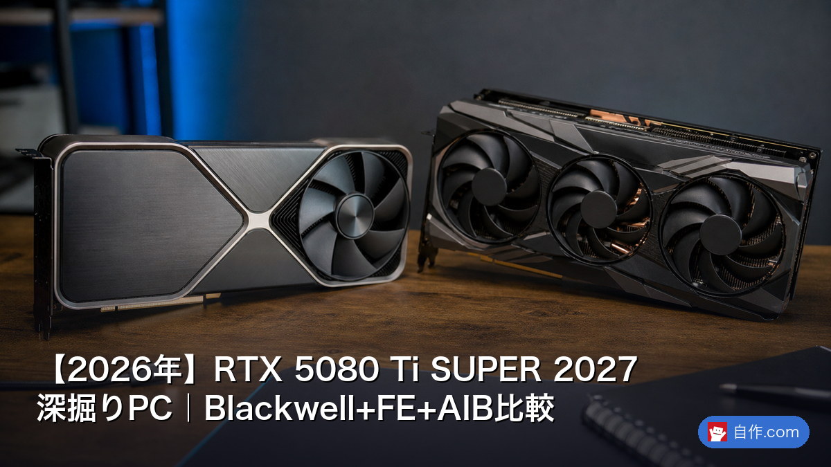 2026年】RTX 5080 Ti SUPER 2027深掘りPC｜Blackwell+FE+AIB比較
