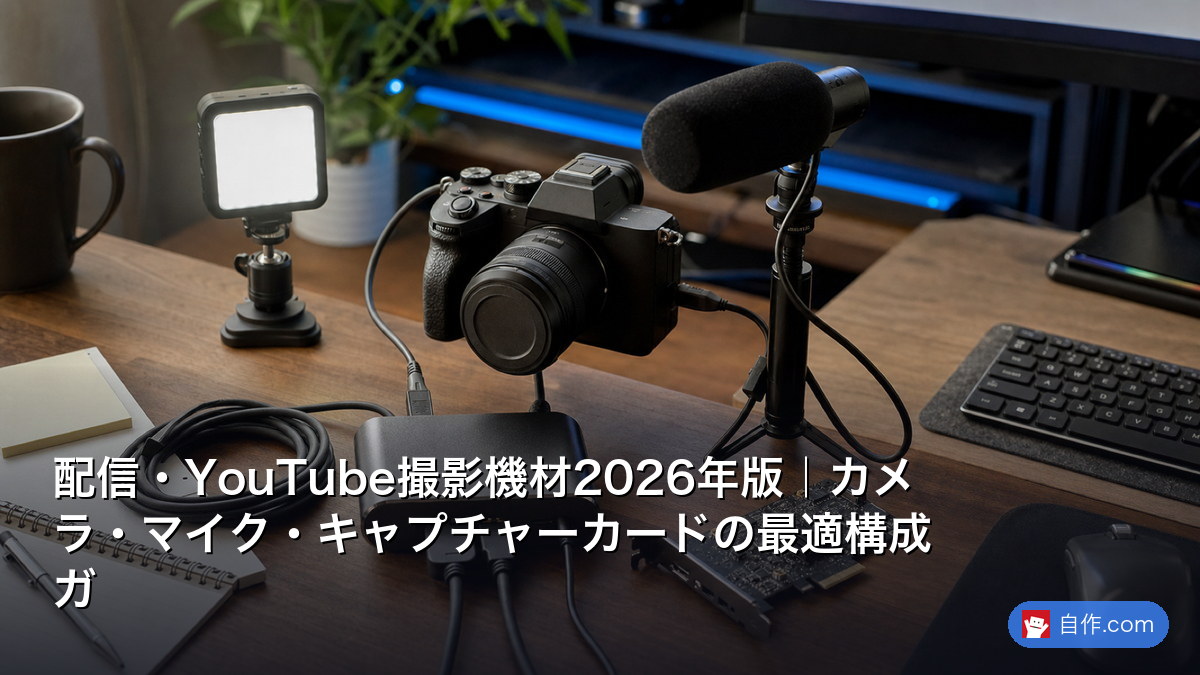 配信・YouTube撮影機材2026年版｜カメラ・マイク・キャプチャーカード