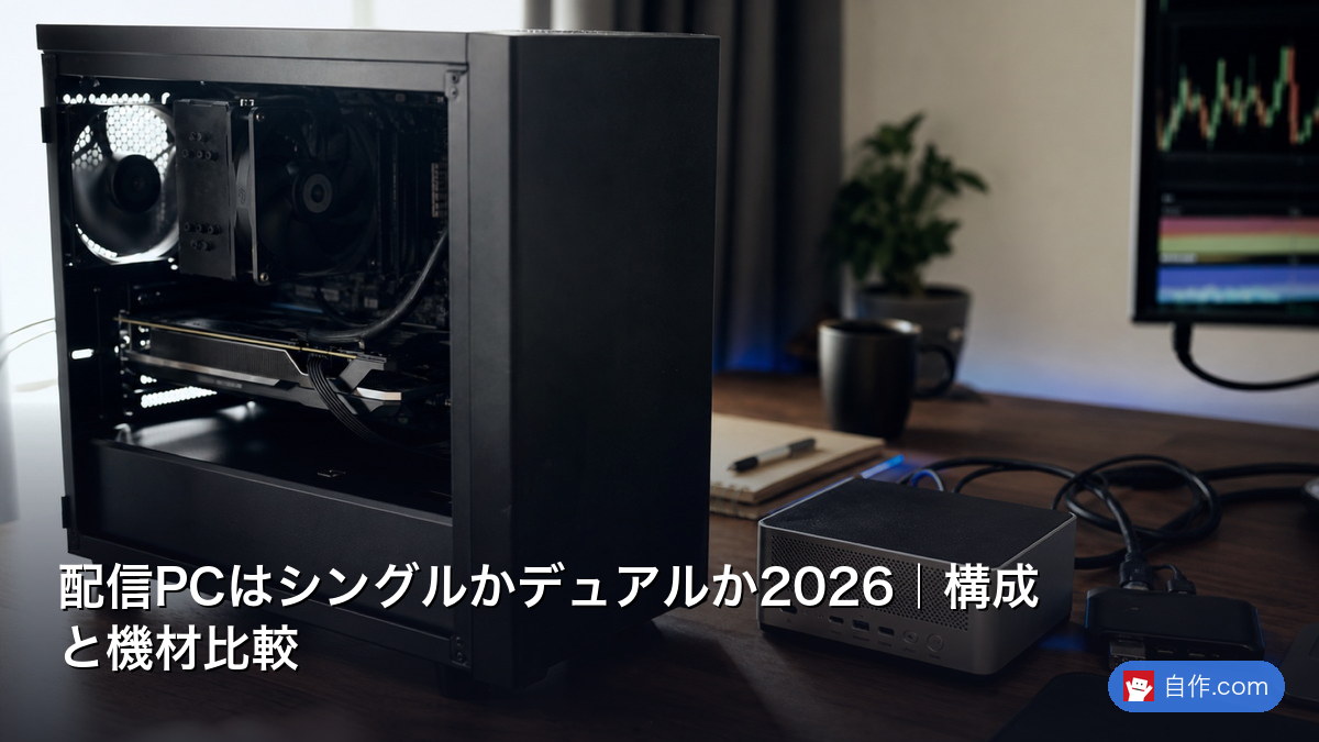 自作 CUBE型PC　配信PC 2PC配信 2PC配信環境構築｜ゲーム・配信分離の最適解 | 自作PC関連記事 - 自作.com