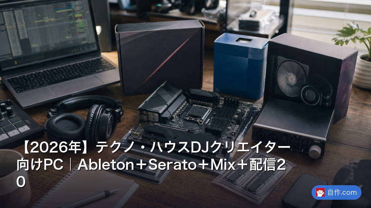 2026年】テクノ・ハウスDJクリエイター向けPC｜Ableton＋Serato＋Mix＋