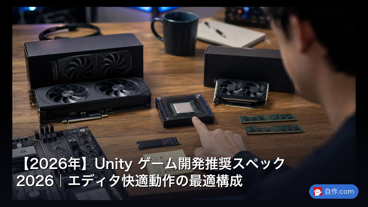 2026年版】ゲーム開発PC構築完全ガイド！Unity・Unreal Engine対応