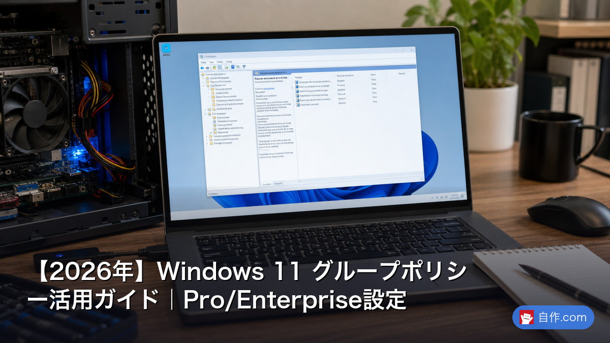 2026年】Windows 11 グループポリシー活用ガイド｜Pro/Enterprise設定 