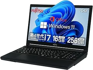 整備済み品】 富士通 ハイスペック ノートパソコン/15.6インチ液晶/CPU