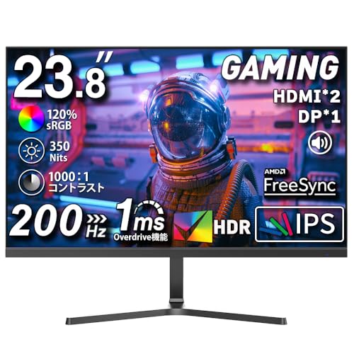 cocopar モニター 23.8インチ ゲーミングモニター 200H (cocopar