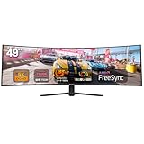 CRUA ゲーミングモニター 49インチ ウルトラワイド PC モニタ (CRUA